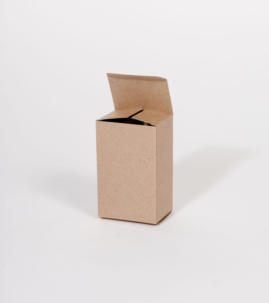 5 1/2 x 3 x 8 1/2" Kraft Reverse Tuck Folding Carton (250/case)