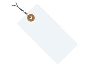 FINAL SALE: #3 3 3/4" x 1 7/8" Tyvek® Shipping Tags - Pre-wired (1000/case)