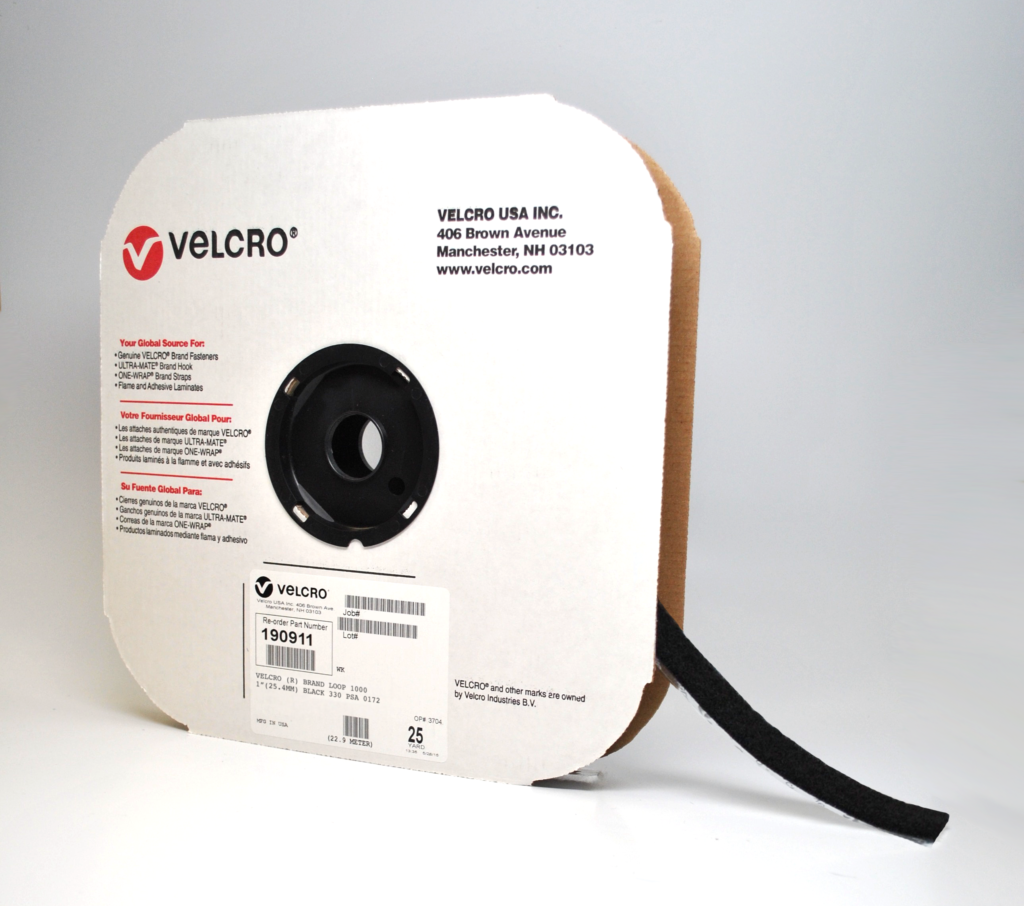 3/4"x75 VELCRO® Brand Black Loop (1 roll)