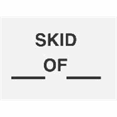 #DL3521 3 x 5" Skid ___ OF ___ Label