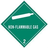 #DL5100 4 x 4" Non-Flammable Gas - Hazard Class 2 Label