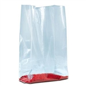 6 x 3 x 15" 1 Mil Gusseted Poly Bags (1000/Case)