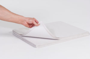 24 x 36" 30# Tri-Folded Poly Wrapped Newsprint Sheets (25 lbs / bundle)