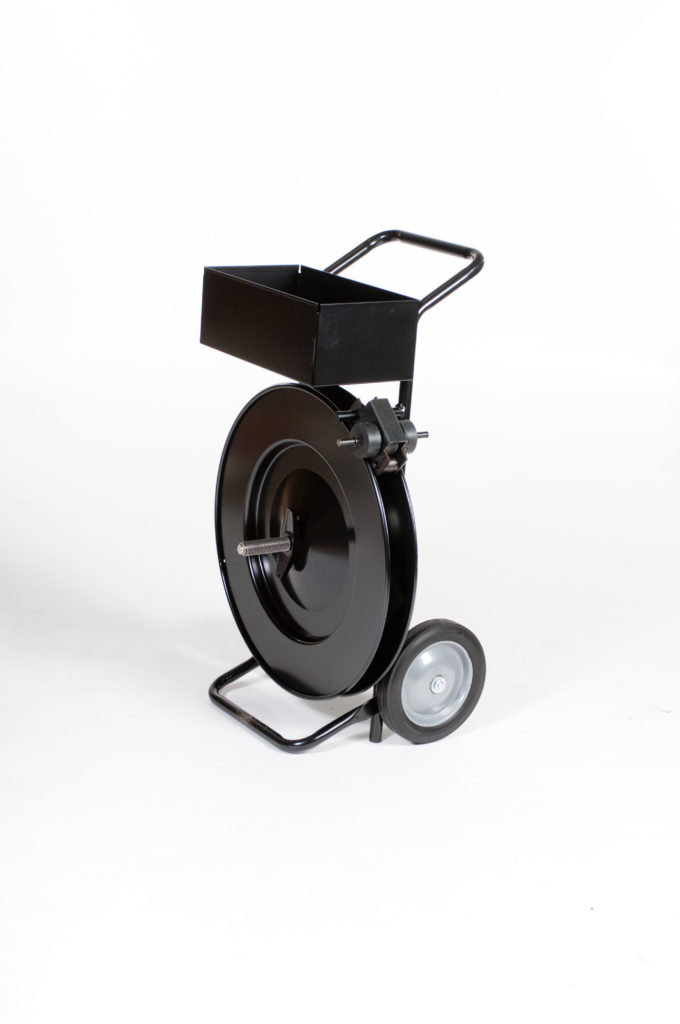 Heavy-Duty Steel & Poly Strapping Cart with Strap Troller for Oscillated Wound Strap- MIP6100/EP3200