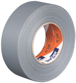 2" x 60 yds. (48mm x 55m) 9 Mil Silver Cloth Duct Tape (24/Case)