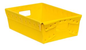 corrugated plastic box yellow