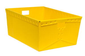 28x21x12 Corrugated Plastic Nestable Tote - Min. Order: 240, Pallet Qty: 48