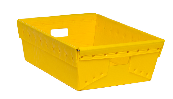 20x16x7 Corrugated Plastic Nestable Tote - Min. Order: 480, Pallet Qty: 96