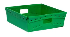 18x18x6 Corrugated Plastic Straightwall Tote Welded - Min. Order: 340, Pallet Qty: 68