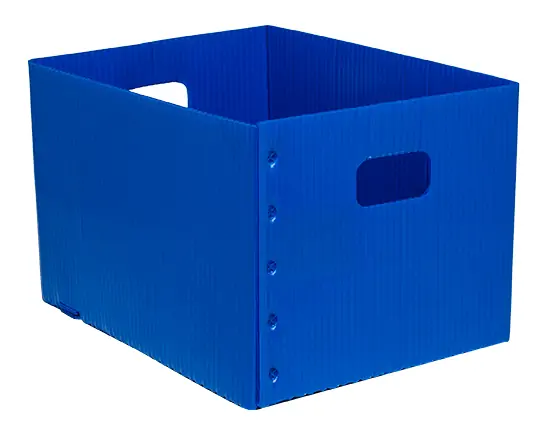 16x12x10 Corrugated Plastic File Box - Min. Order: 160, Pallet Qty: 160