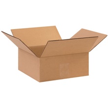 10 x 10 x 4" Flat Corrugated Boxes