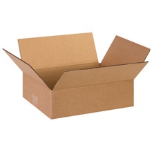 13 x 10 x 4" Flat Corrugated Boxes