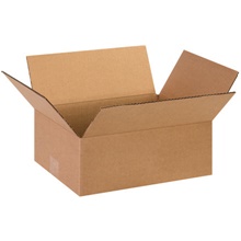 13 x 10 x 5" Flat Corrugated Boxes