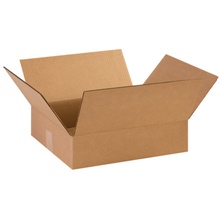 14 3/8 x 12 1/2 x 3 1/2" Flat Corrugated Boxes