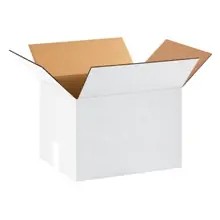 15 x 12 x 10" White Corrugated Boxes