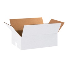 18 x 12 x 8" White Corrugated Boxes