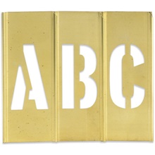 1" Letter/Number Brass Stencils