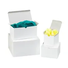 9 x 9 x 5 1/2" White Gift Boxes