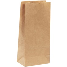 8 1/4 x 5 1/4 x 18" Kraft Hardware Bags