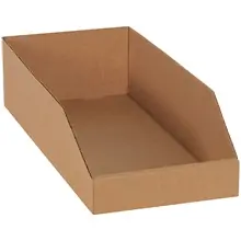 12 x 24 x 4 1/2" Kraft Bin Boxes