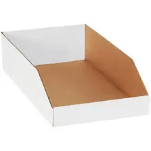 10 x 18 x 4 1/2" White Bin Boxes