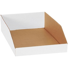 12 x 18 x 4 1/2" White Bin Boxes