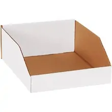10 x 12 x 4 1/2" White Bin Boxes