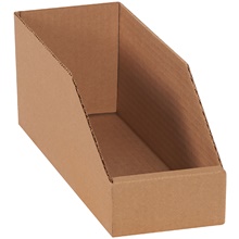 4 x 12 x 4 1/2" Kraft Bin Boxes