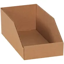 6 x 12 x 4 1/2" Kraft Bin Boxes