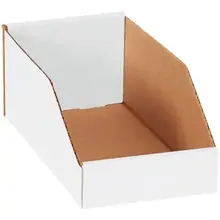 6 x 12 x 4 1/2" White Bin Boxes
