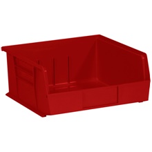 10 7/8 x 11 x 5" Red Plastic Stack & Hang Bin Boxes