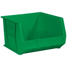 18 x 16 1/2 x 11" Green Plastic Stack & Hang Bin Boxes