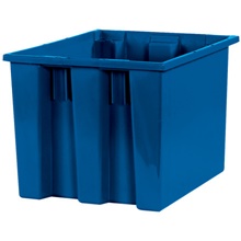 17 x 14 1/2 x 12 7/8" Blue Stack & Nest Containers