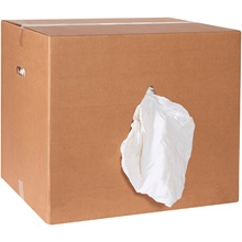 Box of Rags - Premium White T-Shirt - 50 lb. box