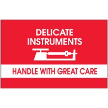 3 x 5" - "Delicate Instruments - HWC" Labels