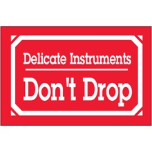 3 x 5" - "Delicate Instruments - Don't Drop" Labels