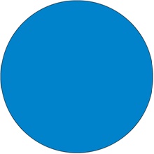 3/4" Circles - Blue Removable Labels