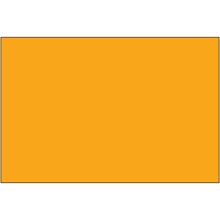2 x 3" - Fluorescent Orange Removable Rectangle Labels