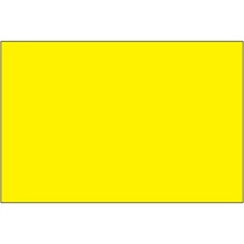 2 x 3" - Fluorescent Yellow Removable Rectangle Labels