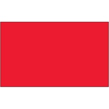 3 x 5" - Fluorescent Red Removable Rectangle Labels
