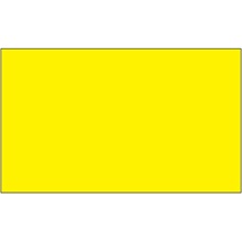 3 x 5" - Fluorescent Yellow Removable Rectangle Labels