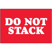 2 x 3" - "Do Not Stack" Labels