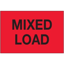 2 x 3" - "Mixed Load" (Fluorescent Red) Labels