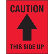 3 x 4" - "Caution - This Side Up" Arrow Labels