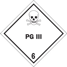 4 x 4" - "PG III - 6" Labels