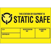 1 3/4 x 2 1/2" - "Static Safe" Labels