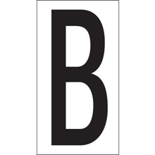 3 1/2" "B" Vinyl Warehouse Letter Labels