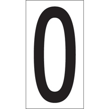 3 1/2" "O" Vinyl Warehouse Letter Labels