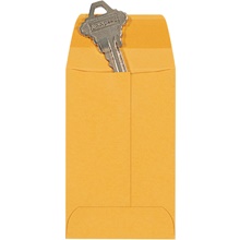 2 1/4 x 3 1/2" Kraft Gummed Envelopes