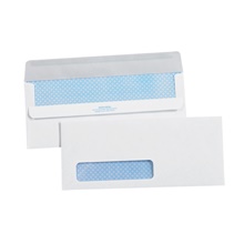 4 1/8 x 9 1/2" - #10 Window Redi-Seal Business Envelopes with Security Tint